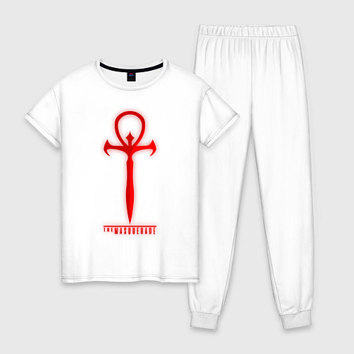 Женская пижама Символ маскарада / Белый – фото 1