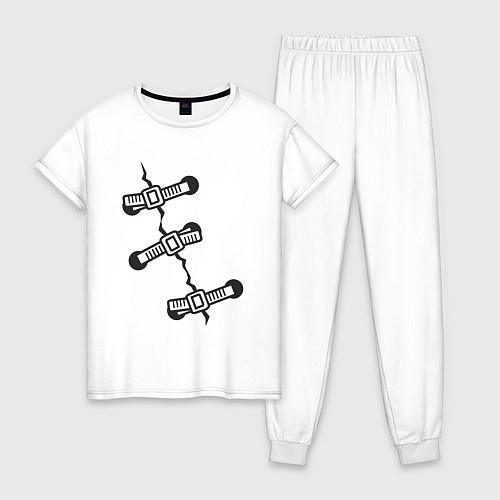 Женская пижама Грудной раскол / Белый – фото 1