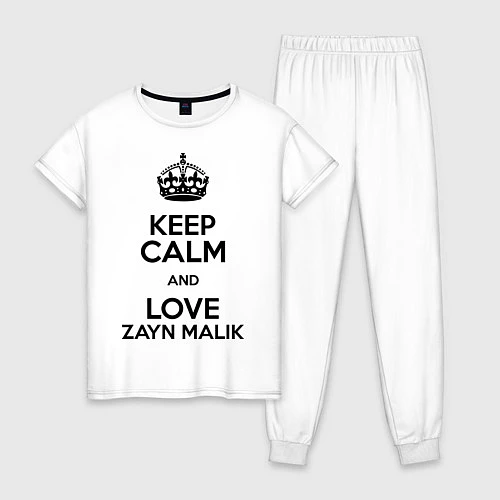 Женская пижама Keep Calm & Love Zayn Malik / Белый – фото 1