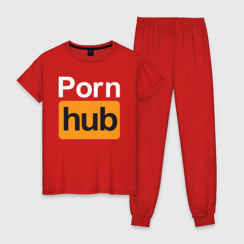 Женская пижама PornHub / Красный – фото 1