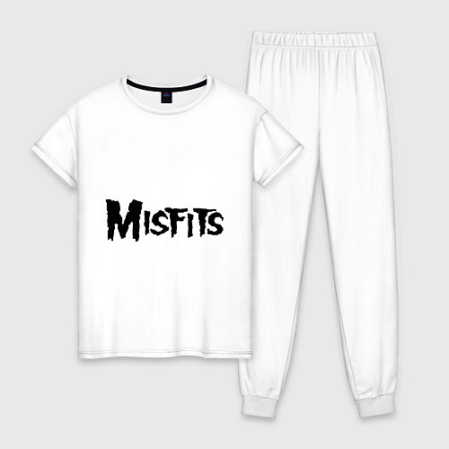 Женская пижама Misfits logo / Белый – фото 1