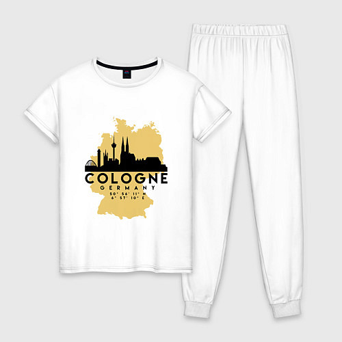 Женская пижама Cologne / Белый – фото 1