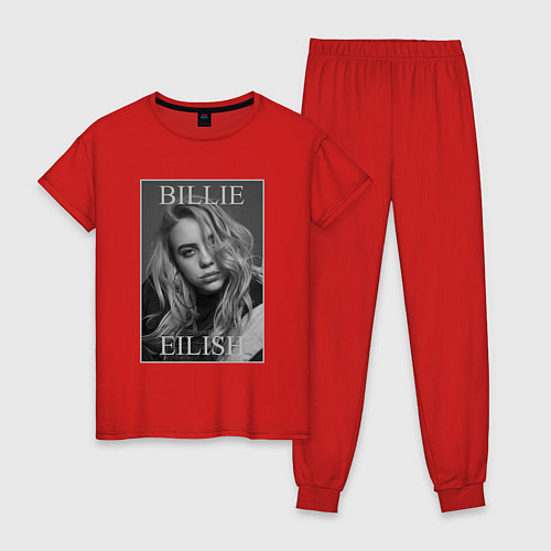 Женская пижама Billie Eilish / Красный – фото 1