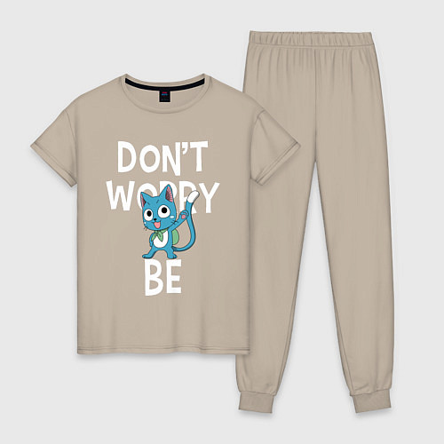 Женская пижама Dont Worry be Fairy Tail / Миндальный – фото 1