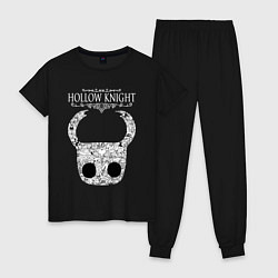 Пижама хлопковая женская Hollow Knight, цвет: черный