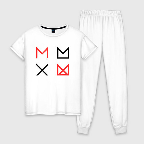 Женская пижама MONSTA X / Белый – фото 1