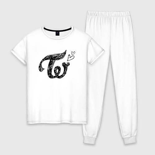 Женская пижама TWICE / Белый – фото 1
