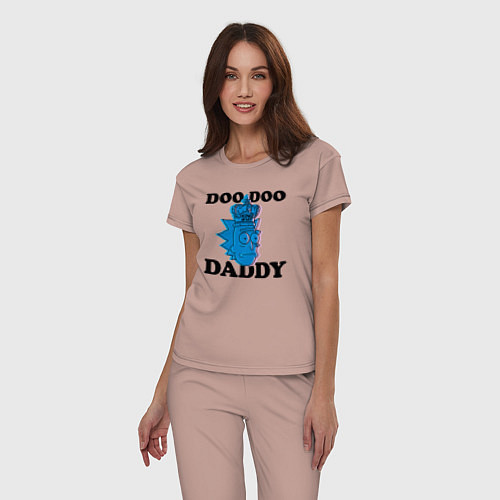 Женская пижама DOO DOO DADDY / Пыльно-розовый – фото 3