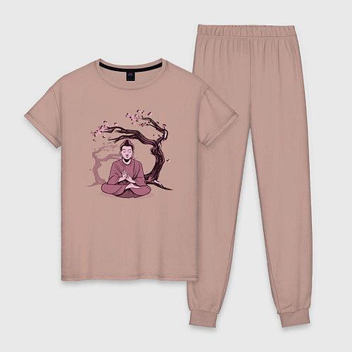 Женская пижама Будда Сакура / Пыльно-розовый – фото 1