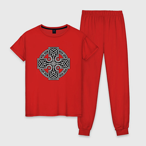 Женская пижама Кельтский крест / Красный – фото 1