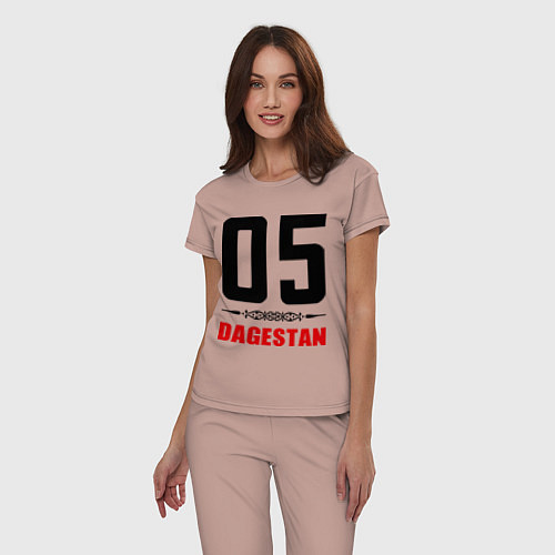 Женская пижама 05 Dagestan / Пыльно-розовый – фото 3