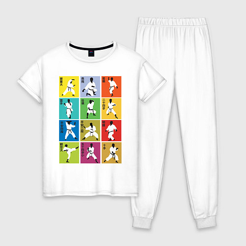 Женская пижама Karate Position / Белый – фото 1