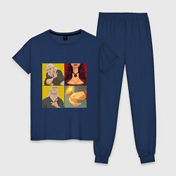 Пижама хлопковая женская Выбор Ведьмака, цвет: тёмно-синий