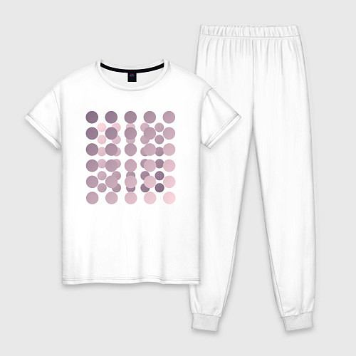 Женская пижама Abstract circles / Белый – фото 1