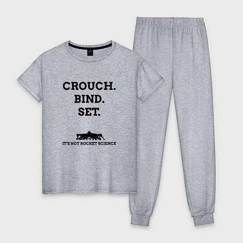 Женская пижама Crouch Bind Set / Меланж – фото 1