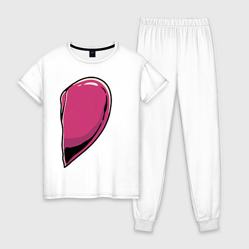Женская пижама Половинка сердца / Белый – фото 1