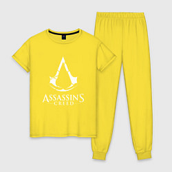 Пижама хлопковая женская Assassin’s Creed, цвет: желтый