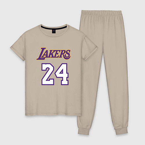 Женская пижама Lakers 24 / Миндальный – фото 1