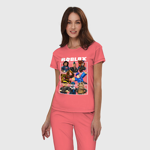 Женская пижама ROBLOX / Коралловый – фото 3