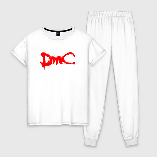 Женская пижама DMC НА СПИНЕ / Белый – фото 1