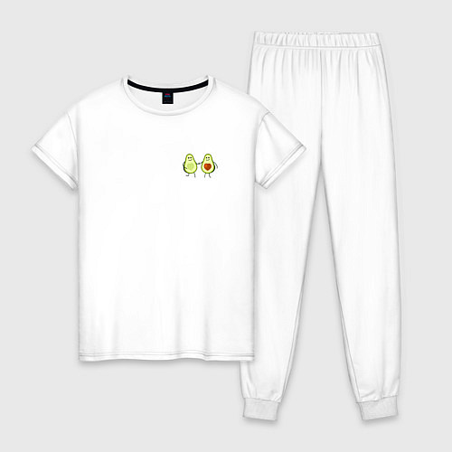 Женская пижама Авокадо / Белый – фото 1