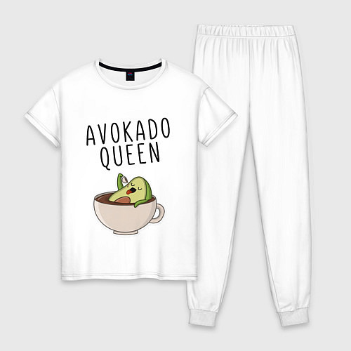 Женская пижама Авокадо / Белый – фото 1