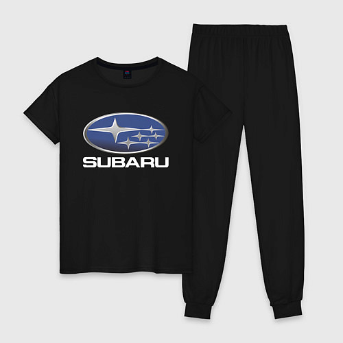 Женская пижама SUBARU / Черный – фото 1