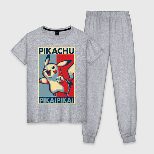 Женская пижама Пикачу / Меланж – фото 1