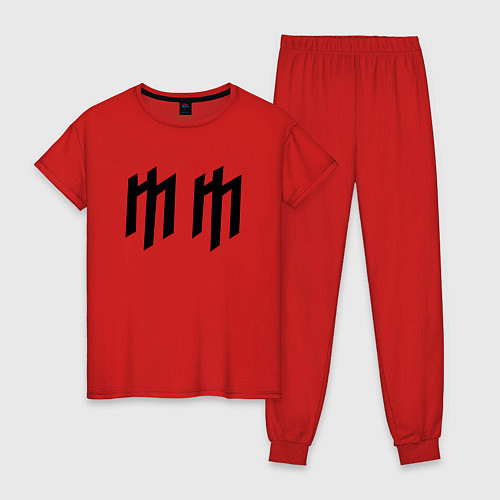 Женская пижама Marilyn Manson / Красный – фото 1