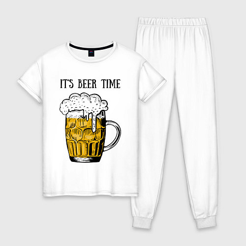 Женская пижама It's beer time / Белый – фото 1