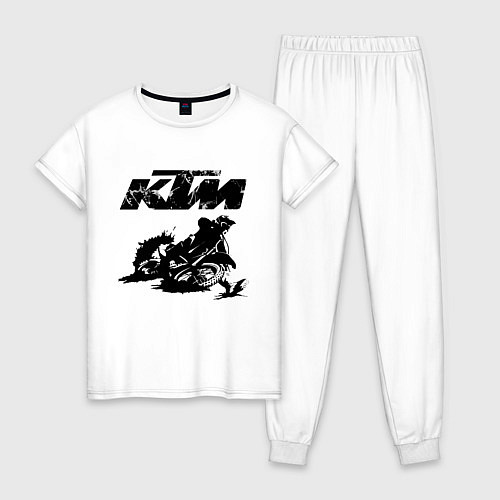 Женская пижама KTM / Белый – фото 1