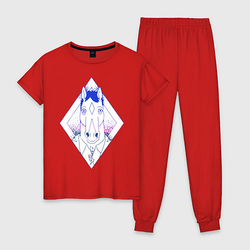 Женская пижама BoJack Horseman / Красный – фото 1