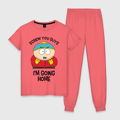 Женская пижама South Park, Эрик Картман / Коралловый – фото 1