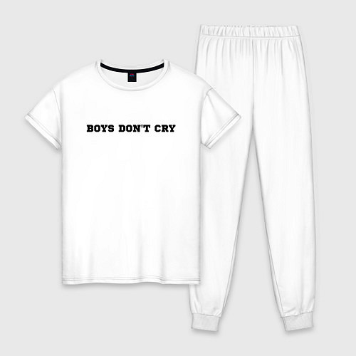 Женская пижама BOYS DON'T CRY / Белый – фото 1