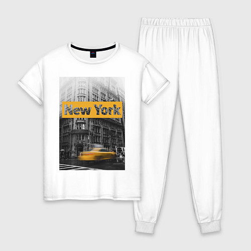 Женская пижама Нью-Йорк / Белый – фото 1