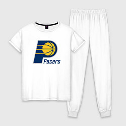 Пижама хлопковая женская Indiana Pacers 2, цвет: белый