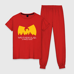 Пижама хлопковая женская Wu-Tang Clan, цвет: красный
