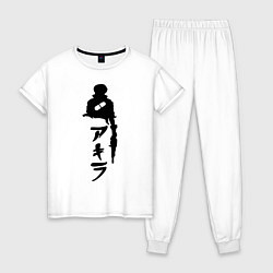 Пижама хлопковая женская Akira, цвет: белый