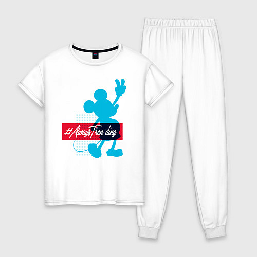 Женская пижама Disney Микки Маус / Белый – фото 1