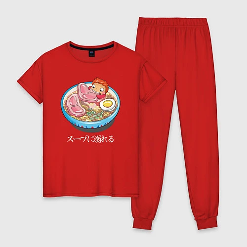 Женская пижама Маркл / Красный – фото 1