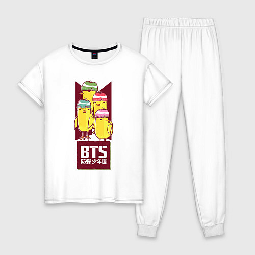 Женская пижама BTS Чики / Белый – фото 1