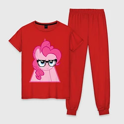 Пижама хлопковая женская Pinky Pie hipster, цвет: красный