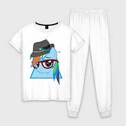 Женская пижама Rainbow Dash hipster