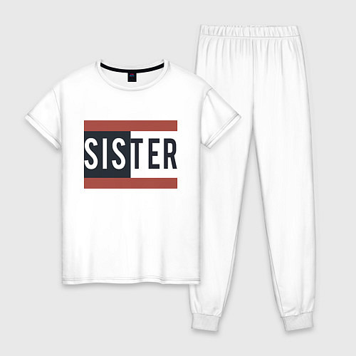 Женская пижама Sister / Белый – фото 1