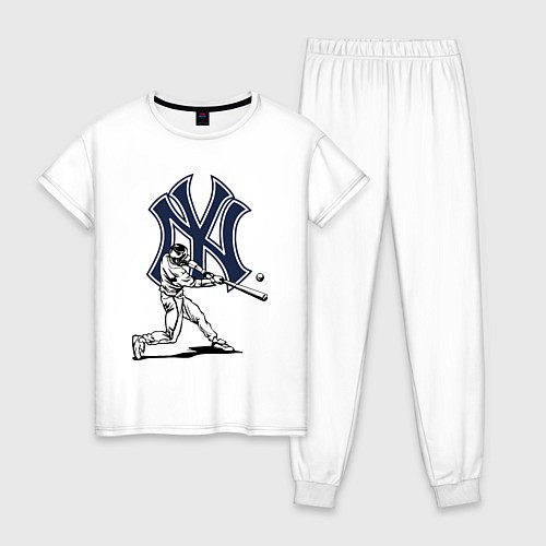 Женская пижама New York Yankees - baseball team / Белый – фото 1