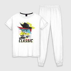 Пижама хлопковая женская Instant Classic, цвет: белый