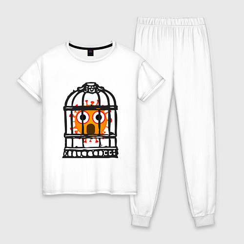 Женская пижама Коронавирус / Белый – фото 1
