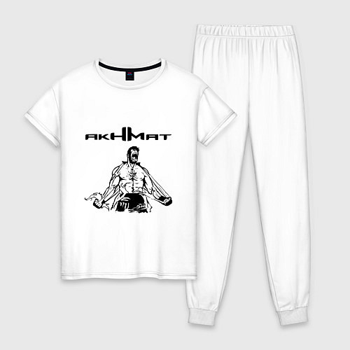 Женская пижама Ахмат боец / Белый – фото 1