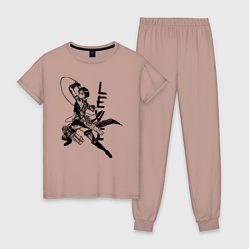 Женская пижама Атака на титанов / Пыльно-розовый – фото 1