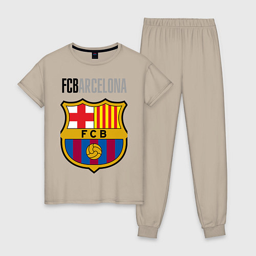 Женская пижама Barcelona FC / Миндальный – фото 1